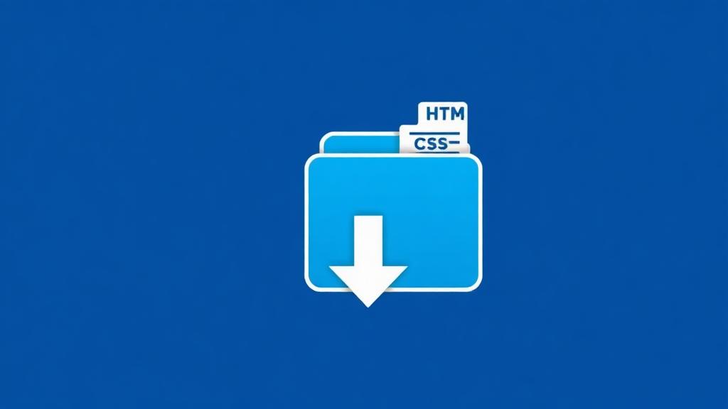 Download restored website ZIP file containing HTML CSS and JS files ready for hosting