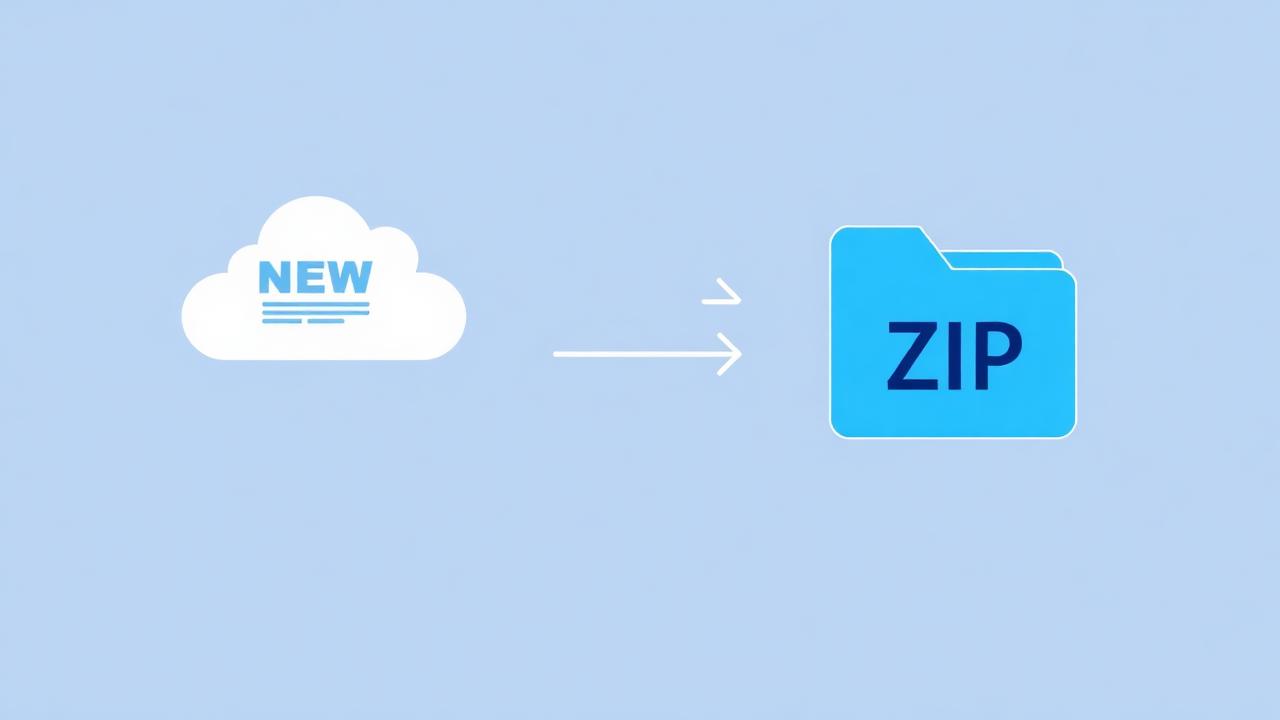 Wayback Machine to ZIP Download Process Download website from Wayback Machine as ZIP file - visual guide showing archived website being converted to downloadable ZIP