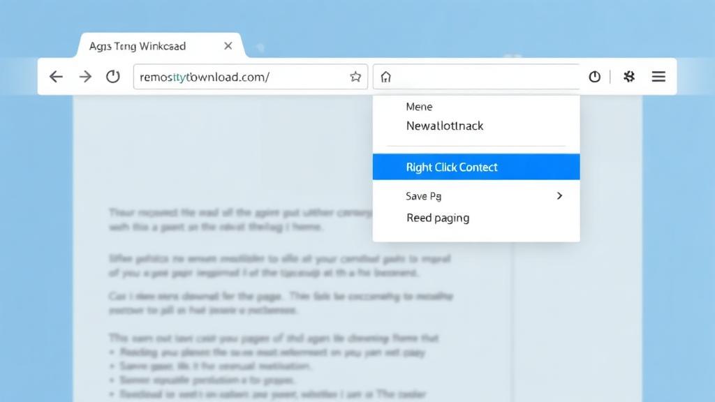 Manually saving pages from Wayback Machine Browser showing right-click save page as option for downloading webpage from Wayback Machine